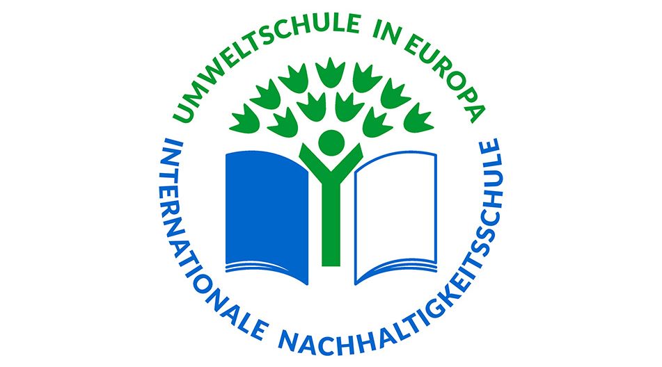 Das Logo des Umweltwettbewerbs „Internationale Nachhaltigkeitsschule/ Umweltschule in Europa"