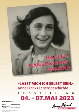 Ausstellungsflyer 'Lasst mich ich selbst sein.' Anne Franks Lebensgeschichte, &copy; Anne Frank Zentrum
