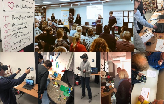 Impressionen vom Kreativtag am institut für neue medien Rostock durch das QuiM-Team der LAG Medien MV, Fotos: Julia Lass